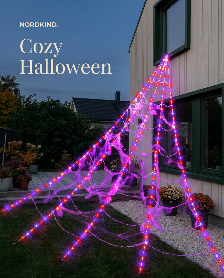 Web Glow – LED-Spinnennetz-Dreieck