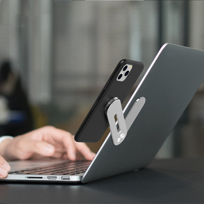 Handyhalter am Laptop