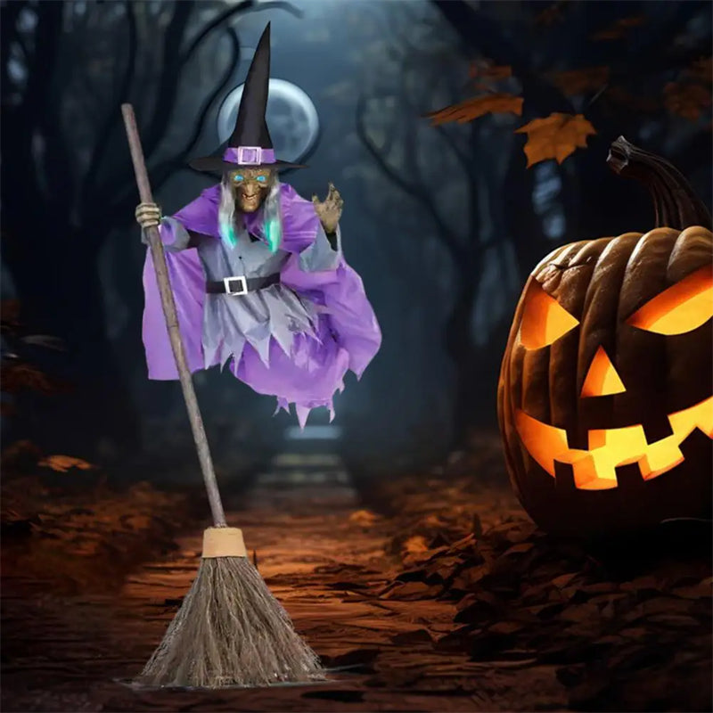 Flying Witch – Halloween-Hexendekoration