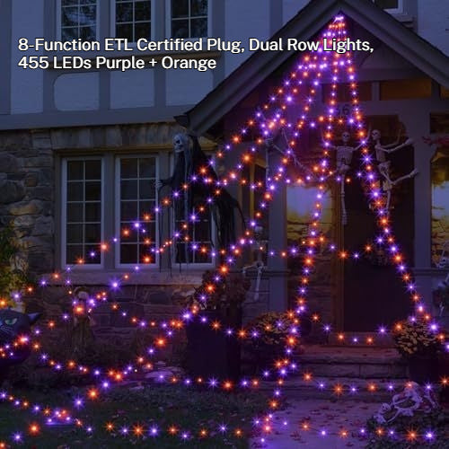 Web Glow – LED-Spinnennetz-Dreieck