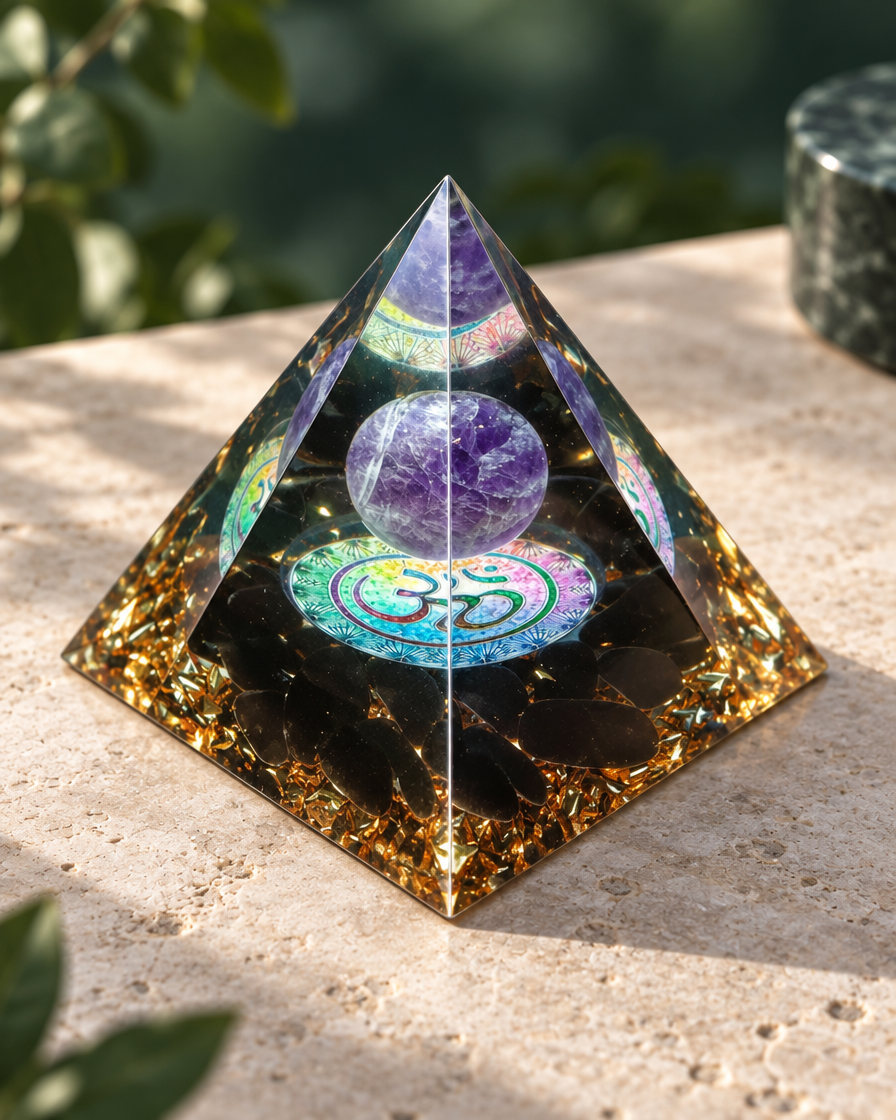Prisma Form – Violett-Schwarz · Om