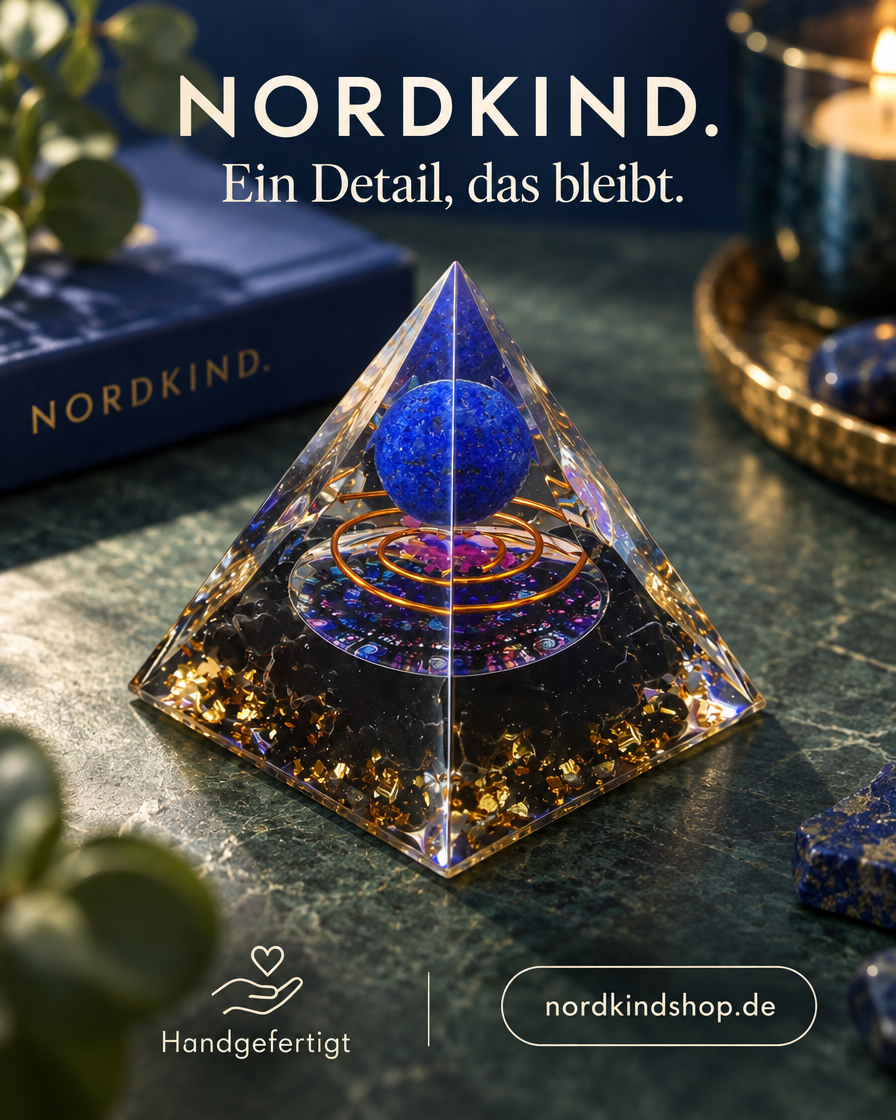 Prisma Form – Blau-Schwarz · Kugel