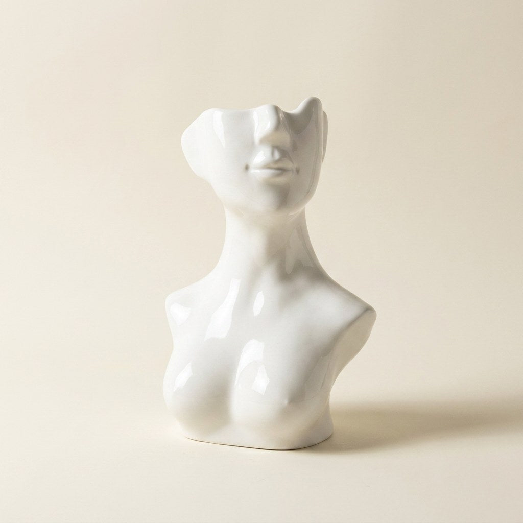 Torso-Vase aus Keramik