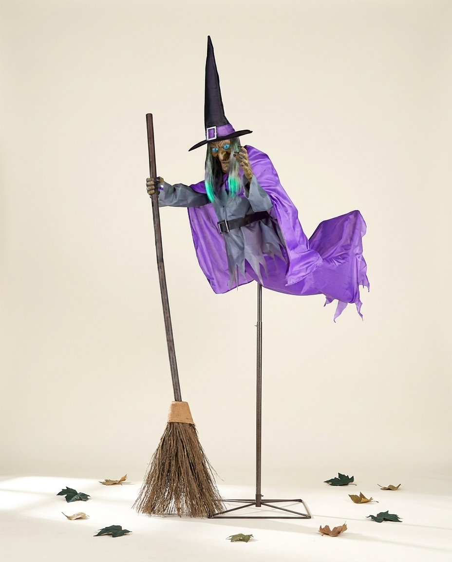 Flying Witch – Halloween-Hexendekoration
