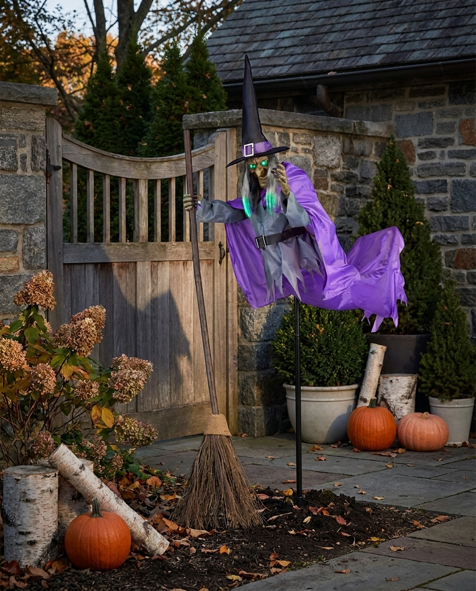 Flying Witch – Halloween-Hexendekoration