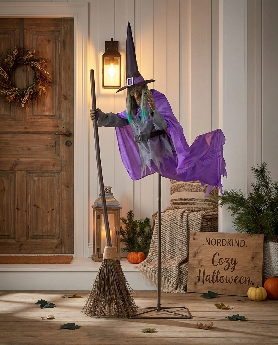 Flying Witch – Halloween-Hexendekoration