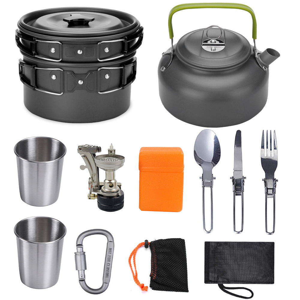 Kompaktes Camping-Kochset