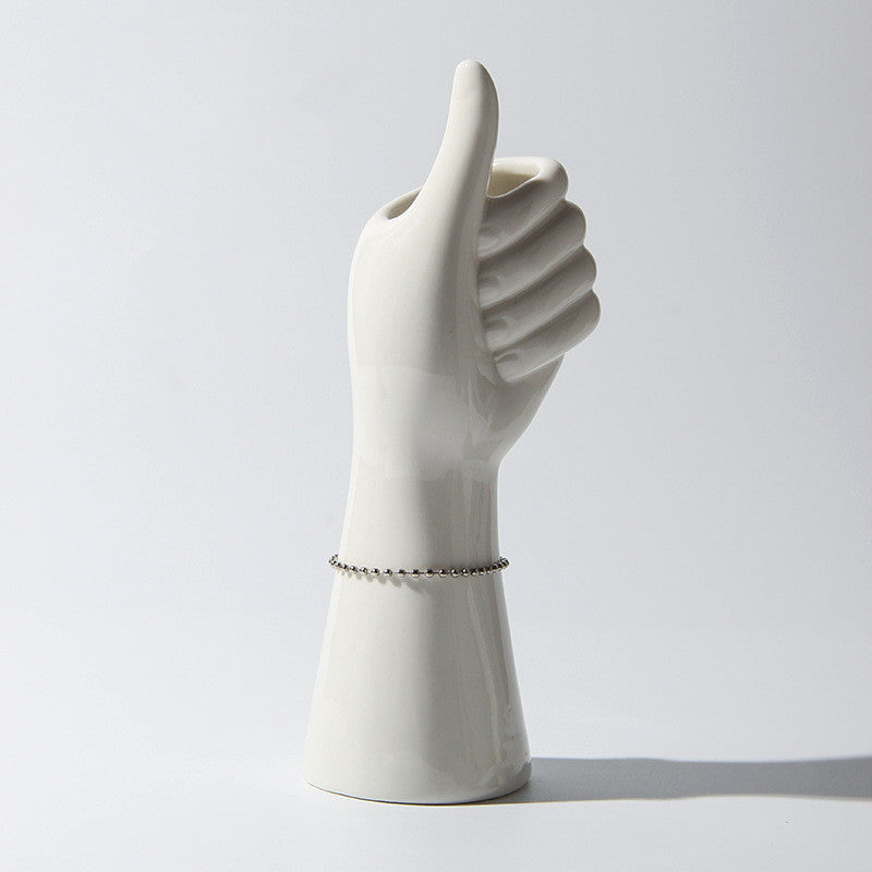 Hand-Vase aus Keramik