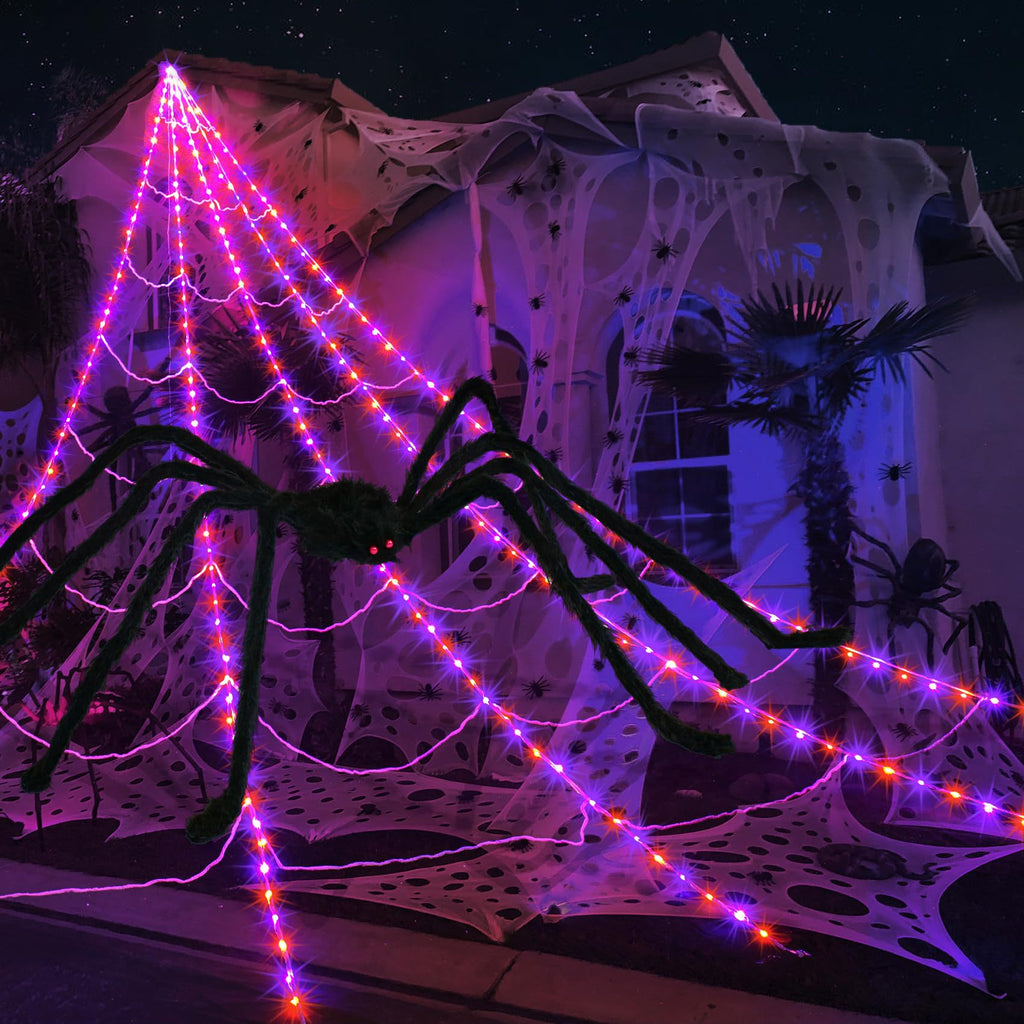 Web Glow – LED-Spinnennetz-Dreieck