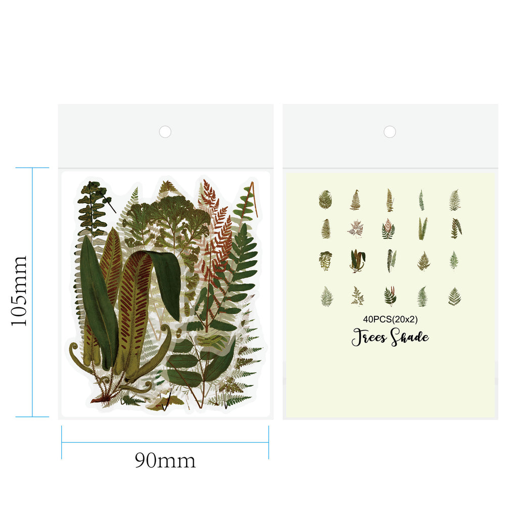 Botanical Club · 40 Vintage-Sticker