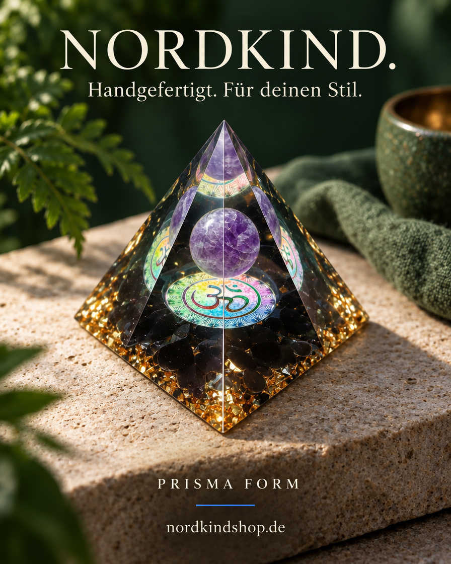 Prisma Form – Violett-Schwarz · Om