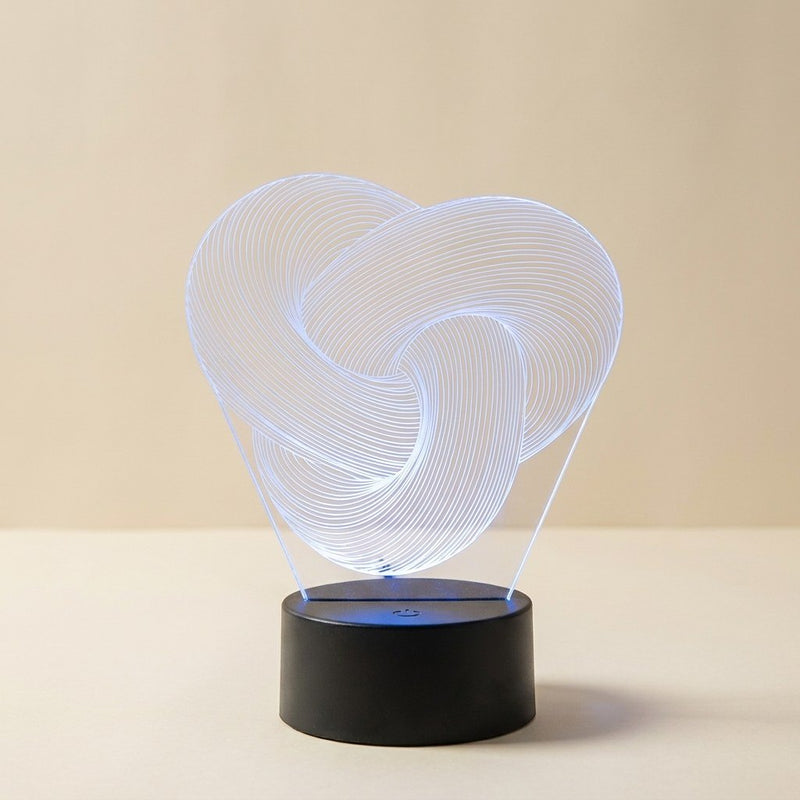 Abstrakte Acryl-Lichtskulptur