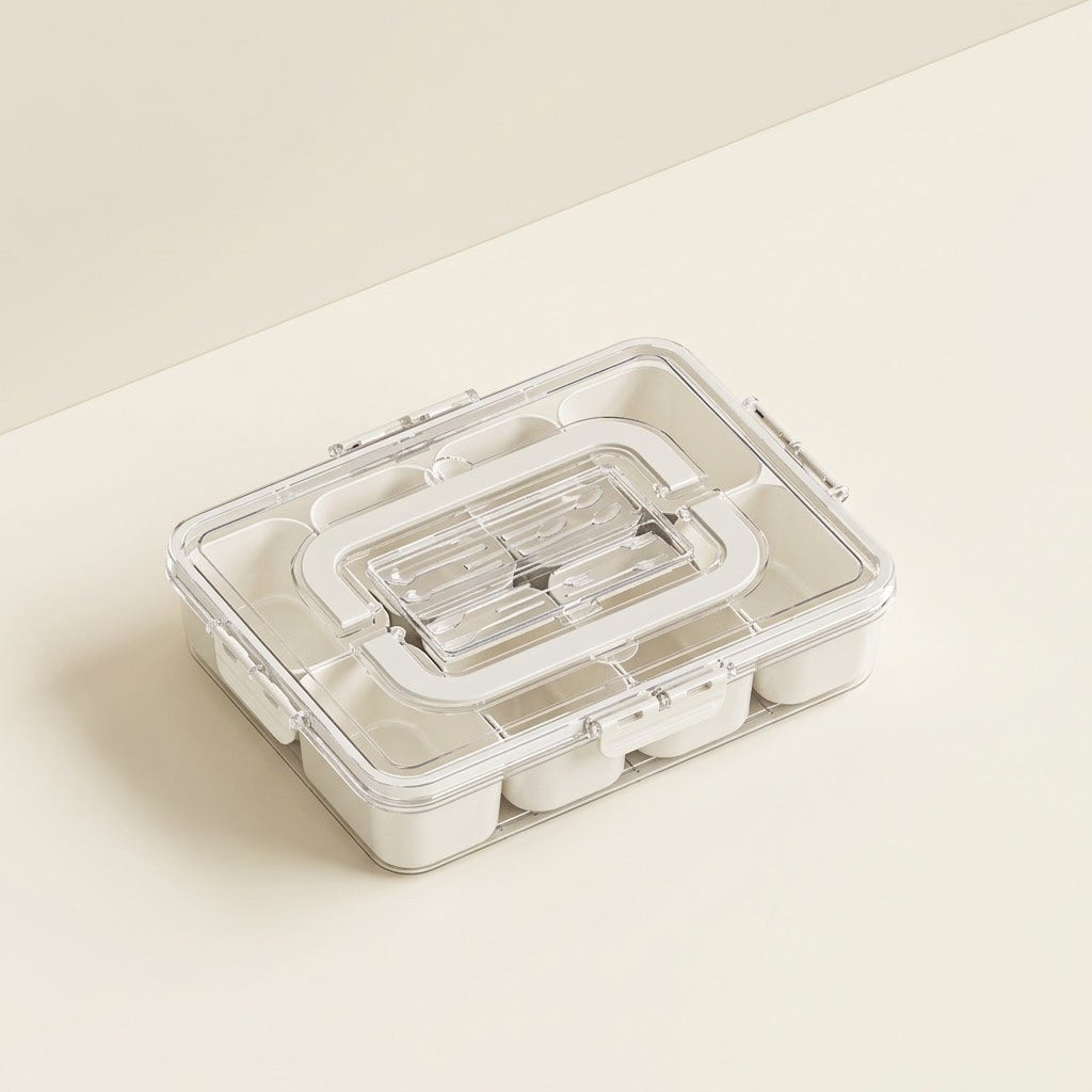 Snackbox mit acht Fächern