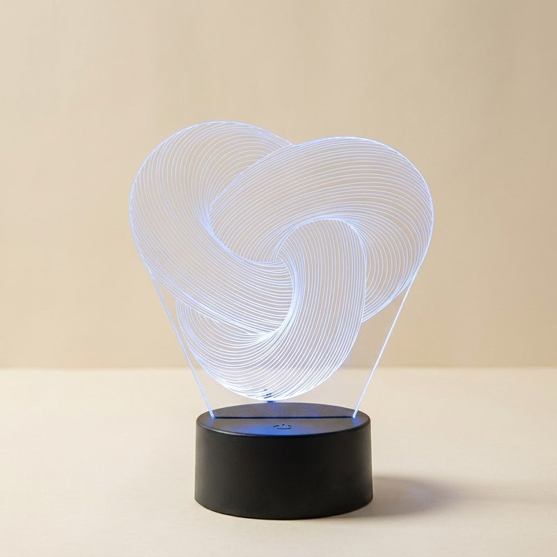 Abstrakte Acryl-Lichtskulptur